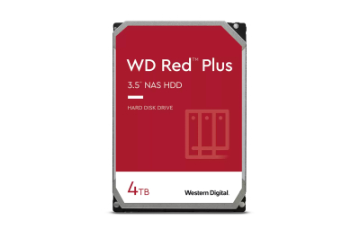 Western Digital Red Plus WD40EFPX interne harde schijf 4 TB 5400 RPM 256 MB 3.5" SATA III