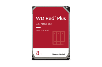 Western Digital Red Plus interne harde schijf 8 TB 5640 RPM 256 MB 3.5" SATA III