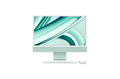 Apple iMac Apple M M3 59,7 cm (23.5") 4480 x 2520 Pixels Alles-in-één-pc 24 GB 512 GB SSD macOS Sonoma Wi-Fi 6E (802.11ax) Groen