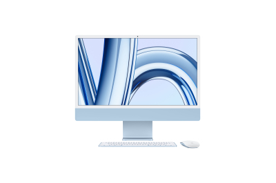 Apple iMac Apple M M3 59,7 cm (23.5") 4480 x 2520 Pixels Alles-in-één-pc 16 GB 256 GB SSD macOS Sonoma Wi-Fi 6E (802.11ax) Blauw