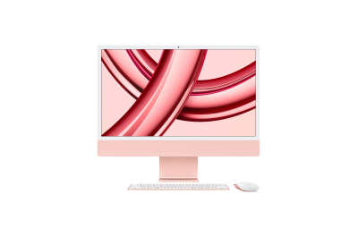 Apple iMac Apple M M3 59,7 cm (23.5") 4480 x 2520 Pixels Alles-in-één-pc 24 GB 1 TB SSD macOS Sonoma Wi-Fi 6E (802.11ax) Roze