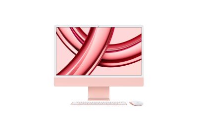 Apple iMac Apple M M3 59,7 cm (23.5") 4480 x 2520 Pixels Alles-in-één-pc 24 GB 2 TB SSD macOS Sonoma Wi-Fi 6E (802.11ax) Roze