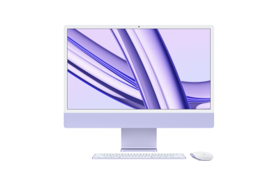 Apple iMac Apple M M3 59,7 cm (23.5") 4480 x 2520 Pixels Alles-in-één-pc 24 GB 1 TB SSD macOS Sonoma Wi-Fi 6E (802.11ax) Paars