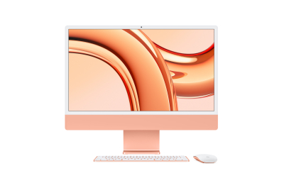 Apple iMac Apple M M3 59,7 cm (23.5") 4480 x 2520 Pixels Alles-in-één-pc 16 GB 512 GB SSD macOS Sonoma Wi-Fi 6E (802.11ax) Oranje